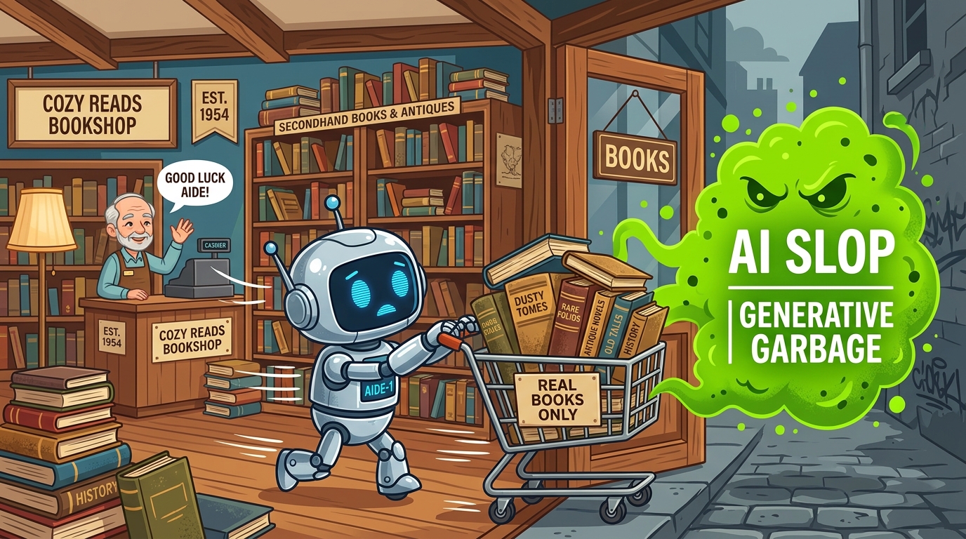 AI Ate the Internet and Got Food Poisoning: Tech Labs Are Raiding Used Bookstores