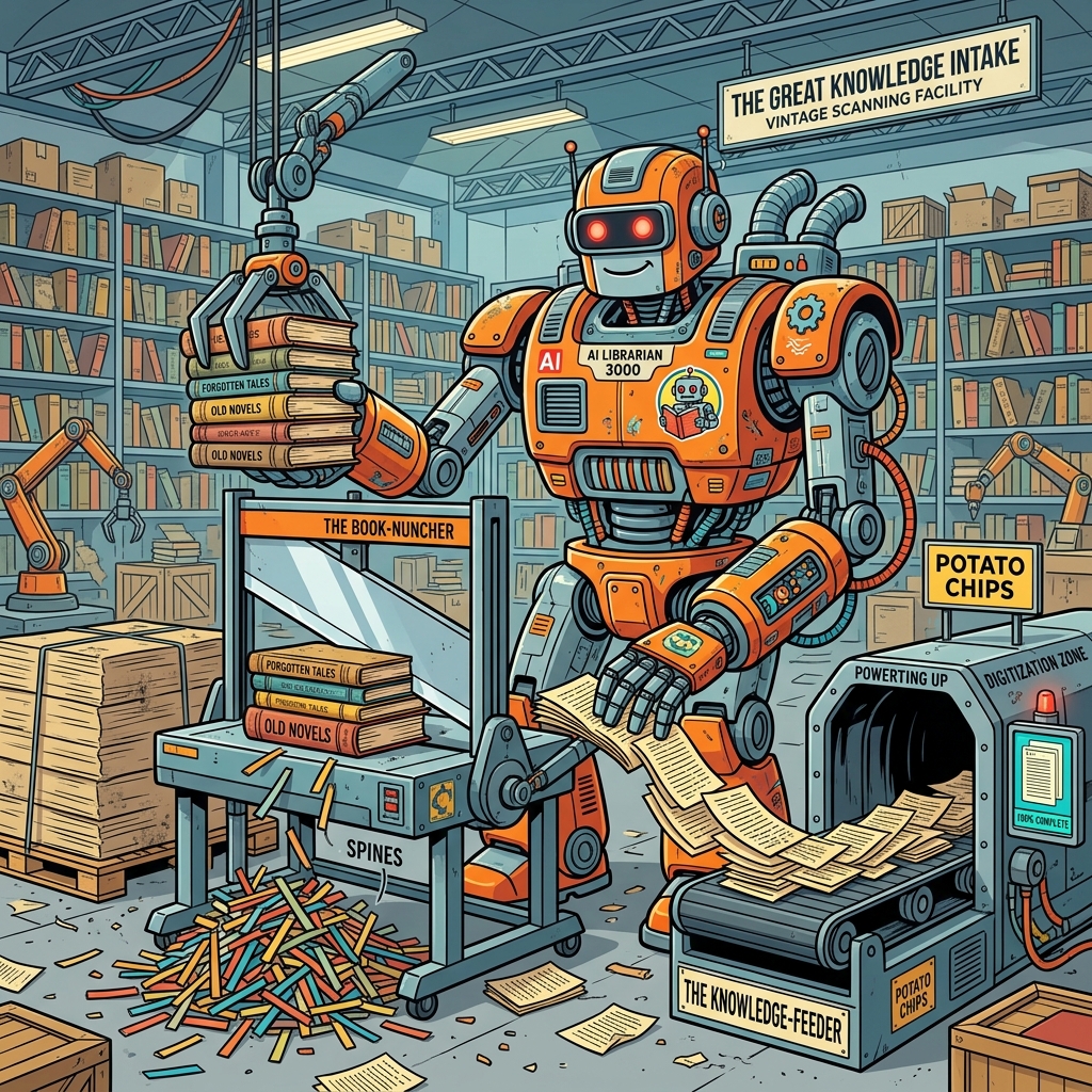 The Great Book Massacre: Why AI Labs Are Guillotining Millions of Secondhand Books