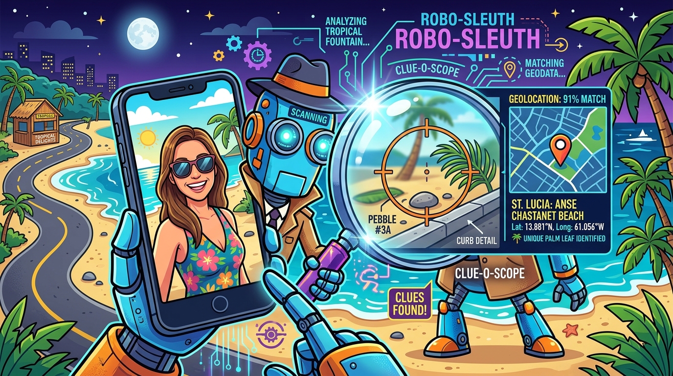 Stripped Your GPS Metadata? AI Can Still Find You From a Single Background Pebble