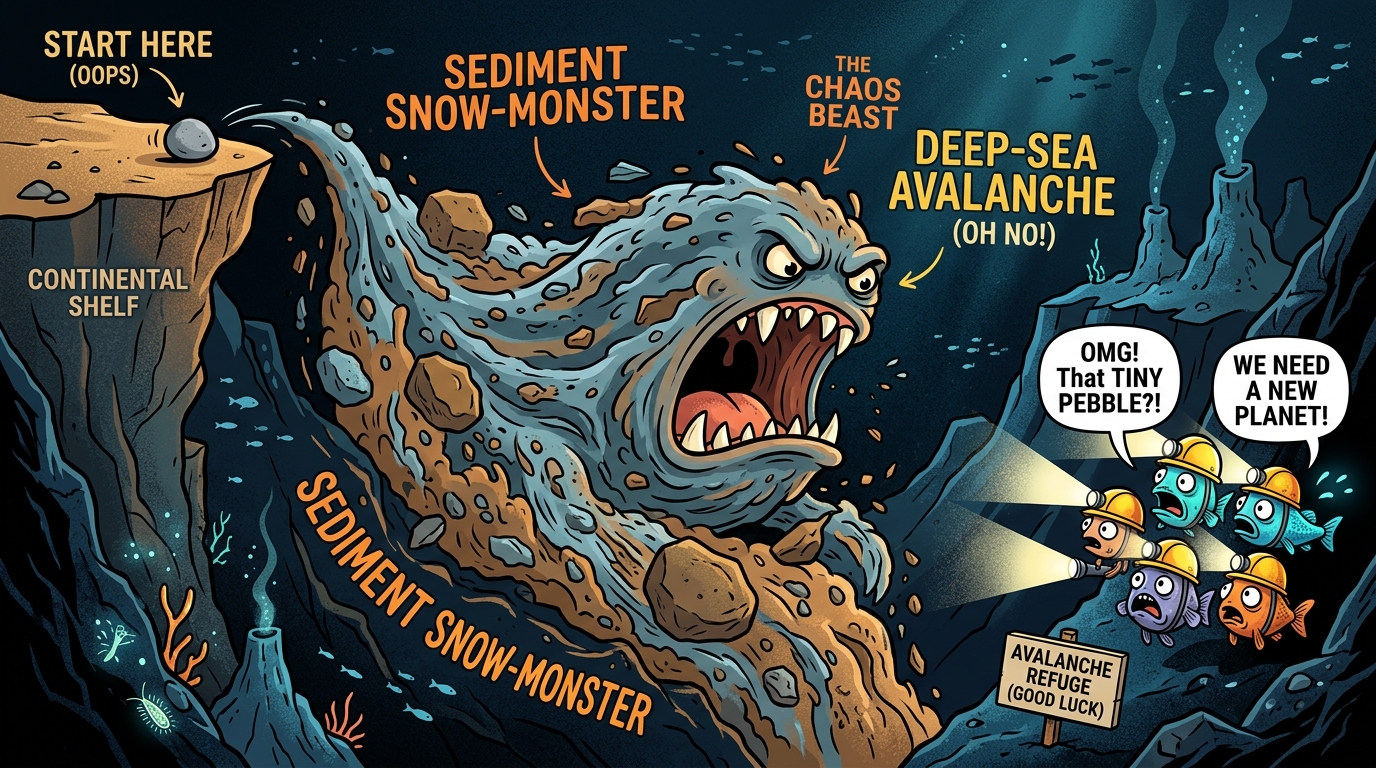 Ancient 2,000-Kilometer Subsea Avalanche Grew 100-Fold into a Deep-Sea Monster
