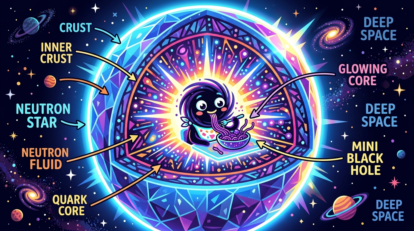 Cosmic Tapeworms: How 40-Ton Mini Black Holes Nest Inside Dead Stars and Gorge on Dark Matter