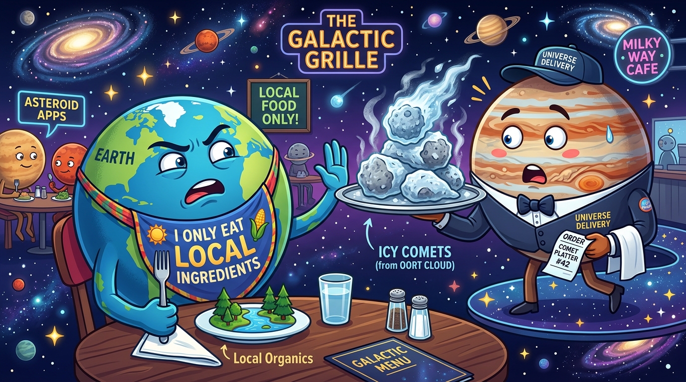 Earth Was an Extreme Localvore: Why Geologists Have No Idea Where Our Water Came From