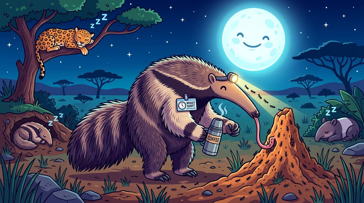 Too Hot to Slurp: Climate Warming Forces Giant Anteaters Onto the Graveyard Shift