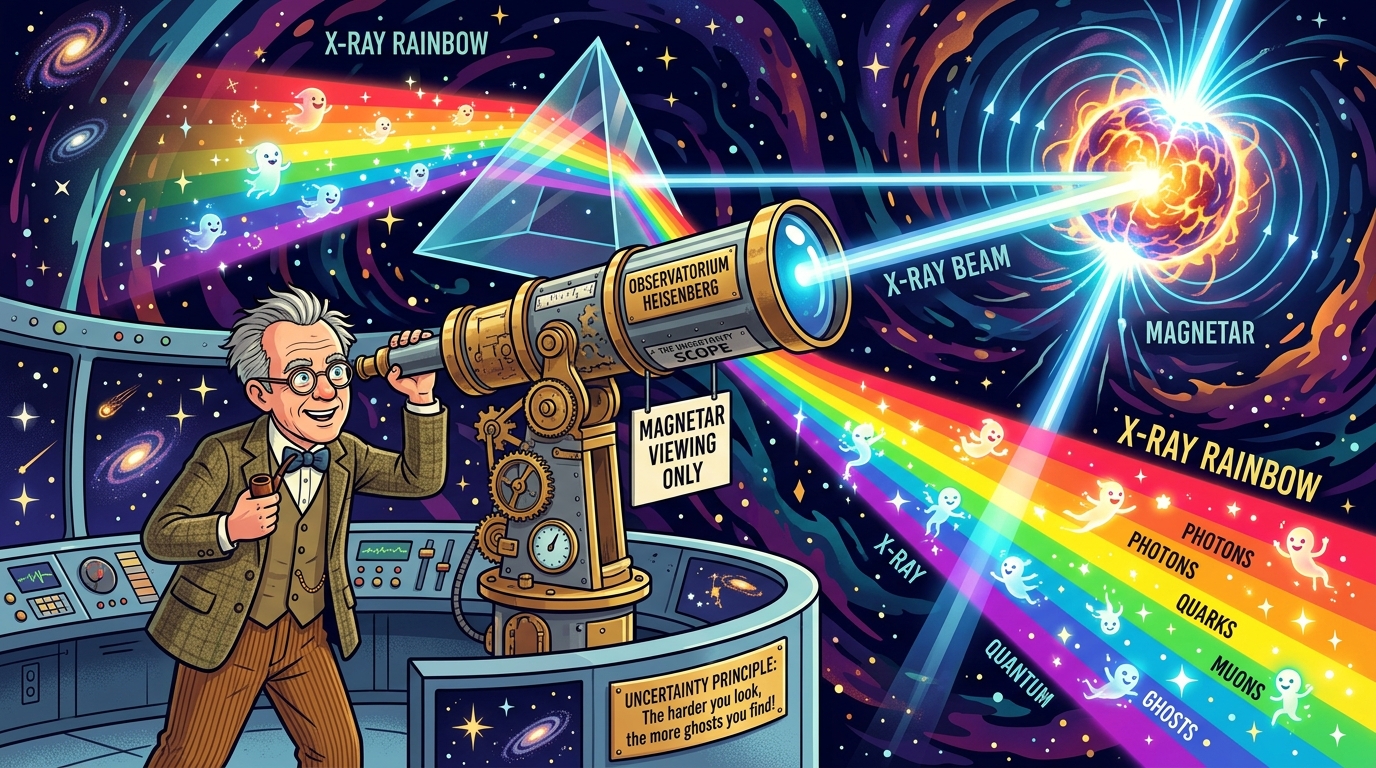 Heisenberg Was Right: Magnetars Turn 'Empty Space' into a Quantum Prism