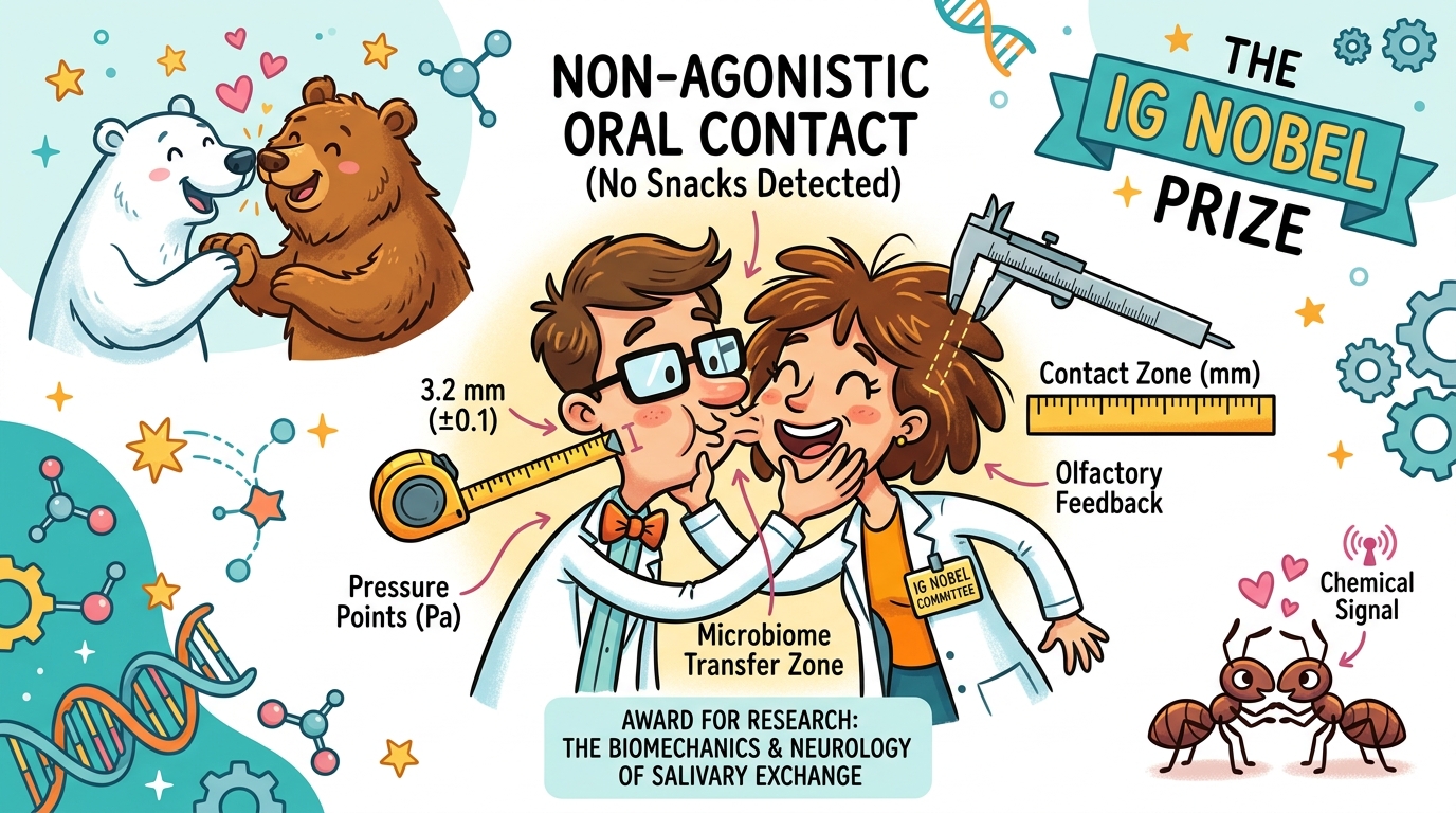 No Snacks Allowed: Ig Nobel Prize Winners Scientifically Define the Kiss Across 21 Million Years