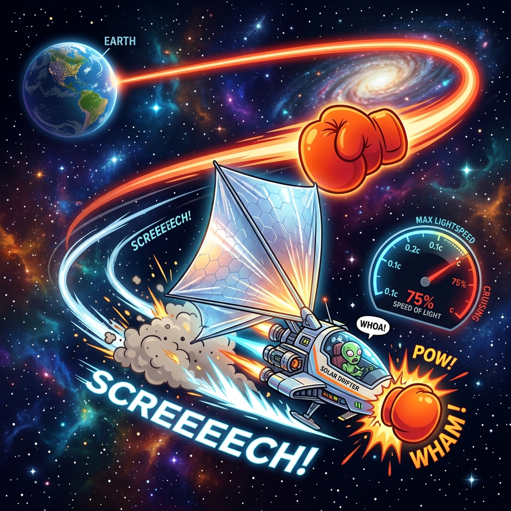 The Cosmic Speed Brake: Why Solar Sails Hit a Relativistic Laser Wall at 75% Speed of Light