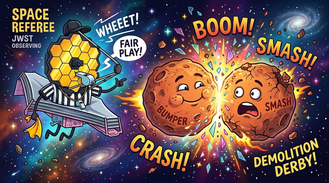 Cosmic Monster Trucks: JWST Catches 21 Teenage Alien Solar Systems Smashing Planets into Vaporized Glass