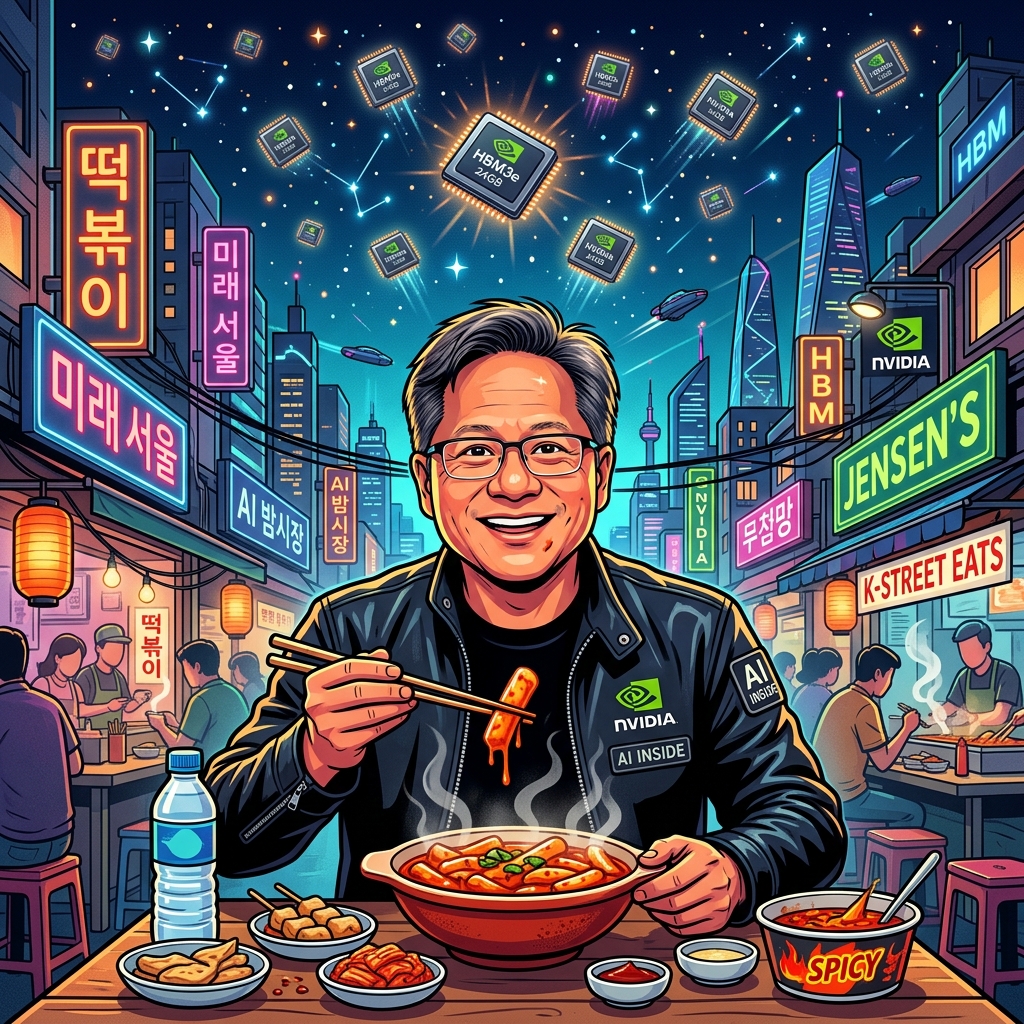 K-Jensen's Spicy Quest: How Nvidia's Leather Jacket Conquered Seoul