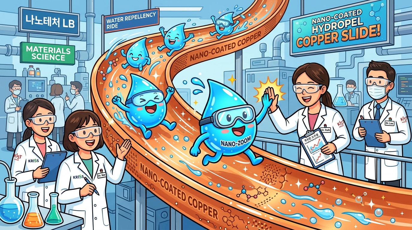 The Ultimate Water Slide: KAIST Engineers Nanoscale Polymer Coating Delivering 5.5x Boost in Condensation Heat Transfer