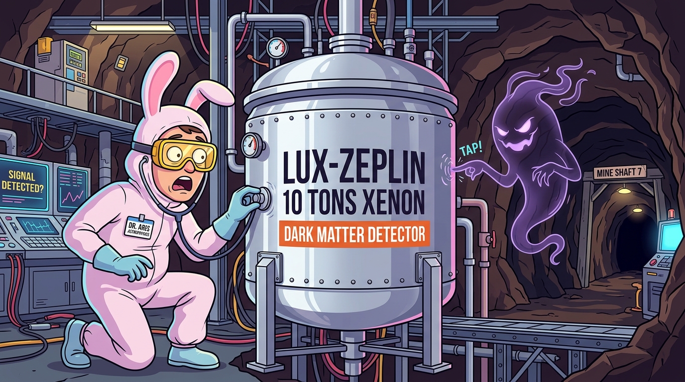 Knock, Knock, Who's There? Underground LUX-ZEPLIN Detector Catches a Mysterious Whisper from the Dark Universe
