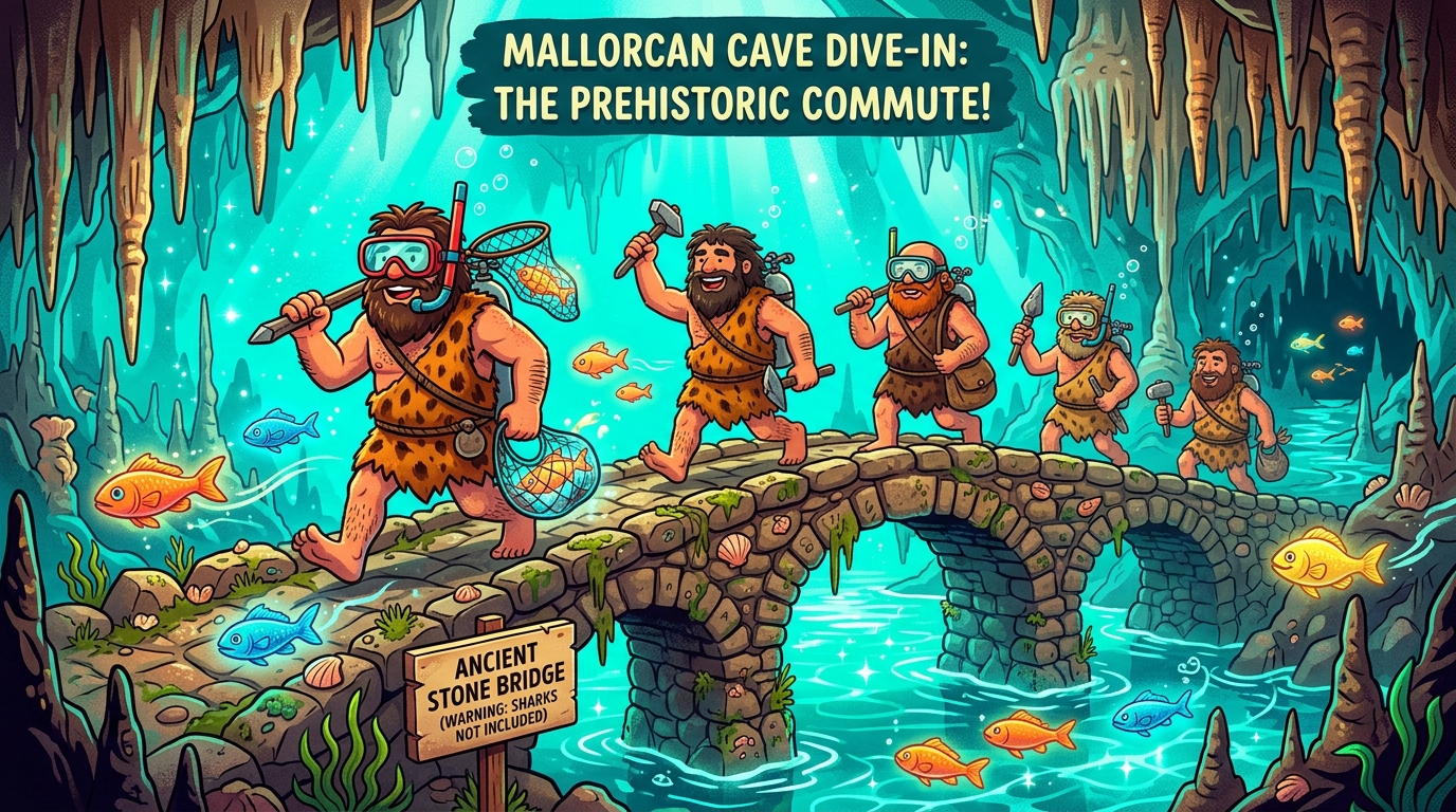 Submerged 6,000-Year-Old Stone Bridge in Spanish Cave Rewrites Mediterranean Human History