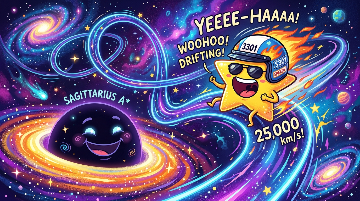 The Ultimate Cosmic Speed Demon: Star S301 Whips Around a Supermassive Black Hole at 25,000 km/s