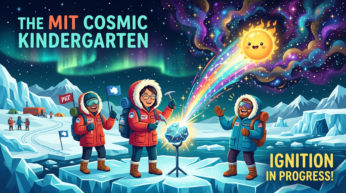 The Cosmic Glue: MIT Scientists Find 4.6-Billion-Year-Old Magnetic Field Locked in Antarctic Meteorite Built the Sun
