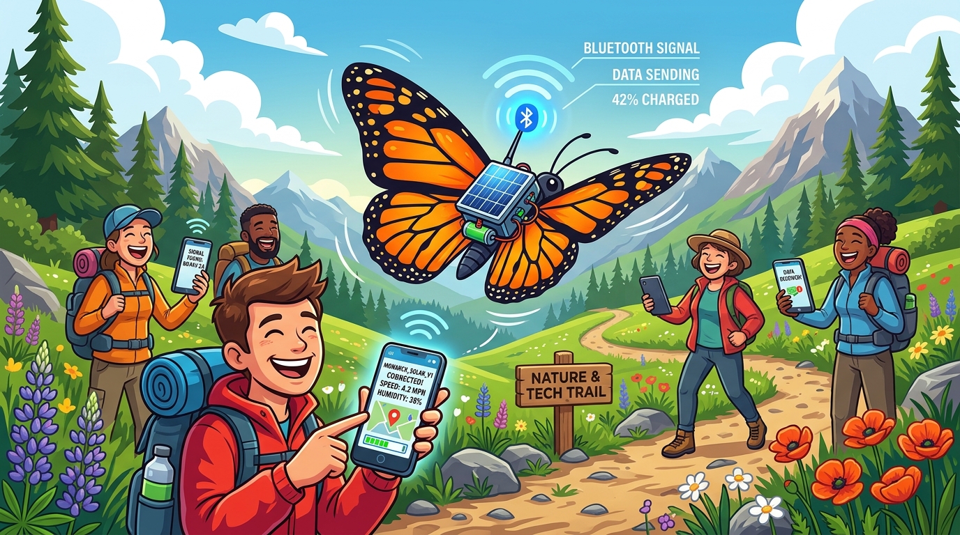 Monarchs with Bluetooth? Scientists Slap 0.06-Gram Solar Backpacks on Migrating Butterflies