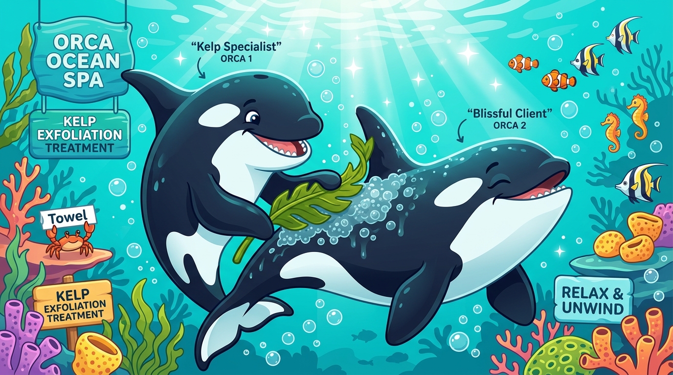 Orcas Invent Underwater Day Spas: Killer Whales Caught Manufacturing Kelp Loofahs