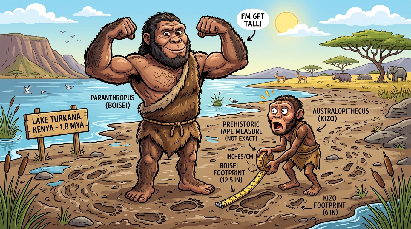 1.4-Million-Year-Old Footprints Reveal 'Nutcracker Man' Was a 6-Foot-Tall Prehistoric Giant