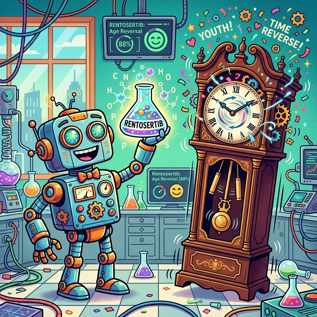 The Accidental Fountain of Youth: First Generative AI Drug Shaves 6 Years Off Biological Age