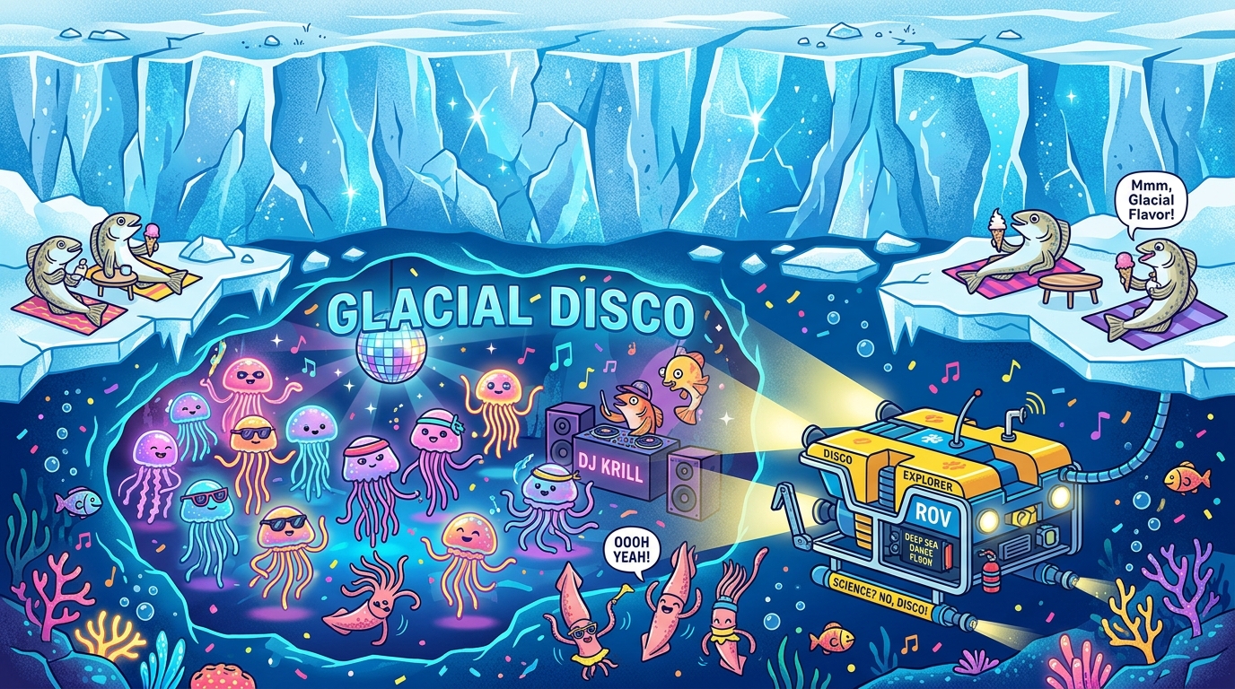 Crashing the Glacial Rave: Underwater Robot Discovers Thriving Marine Party Beneath Greenland Ice