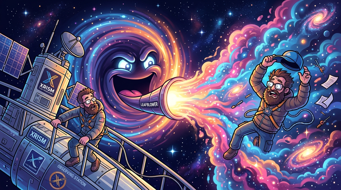Cosmic Leafblower: XRISM Finds Black Hole Winds Are 100x More Violent Than Feared