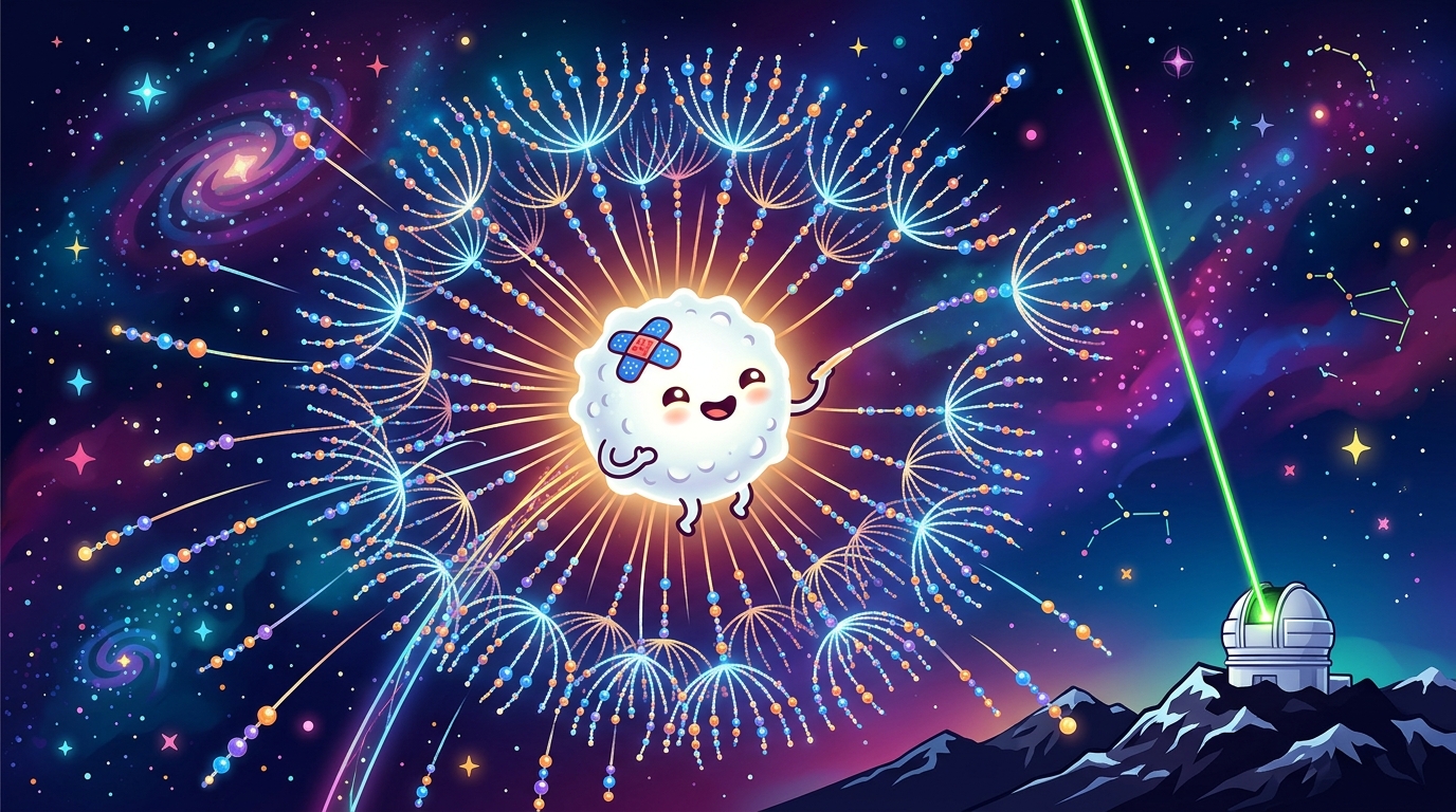 The Zombie Star That Blew Up in 1181 AD Left Behind Cosmic Strings of Pearls